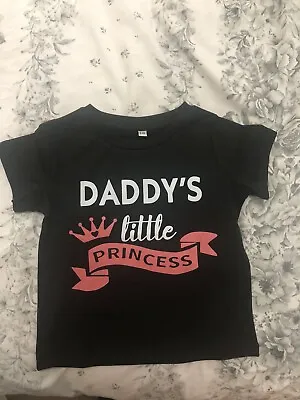 Daddy’s Little Princess T Shirt 3-4 Years • £4