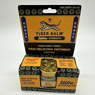 Tiger Balm  Ultra Strength Ointment  0.63 Oz. (exp 08/2026) New Sealed • $7.99