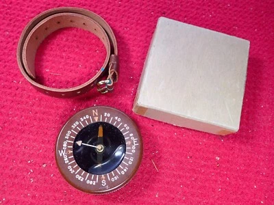 $24 • Buy Vintage Taylor Wrist Compass With Strap & Box Never Used