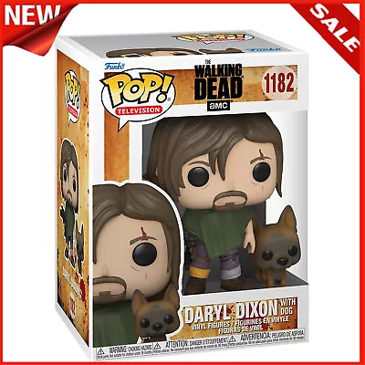 Funko Pop! The Walking Dead TV Daryl Dixon With Dog #1182 AMC Vinyl Figure • £14.38