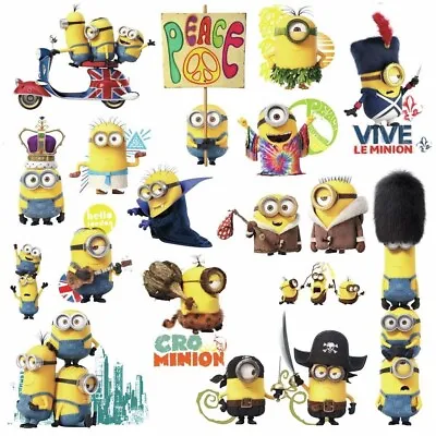 Despicable Me 2 MINIONS MOVIE Peel & Stick Wall Decals 16 Big Kids Room Stickers • $16.99
