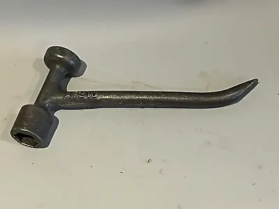 Vintage Auto Lug Wrench AF 310 - Ford Chevrolet - Pry Bar Hammer Fixed Socket • $7.98