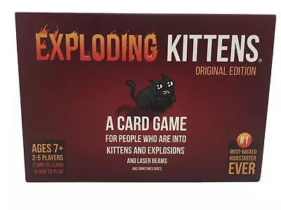 $26 • Buy Exploding Kittens, Card Game, Original Edition, Free Post