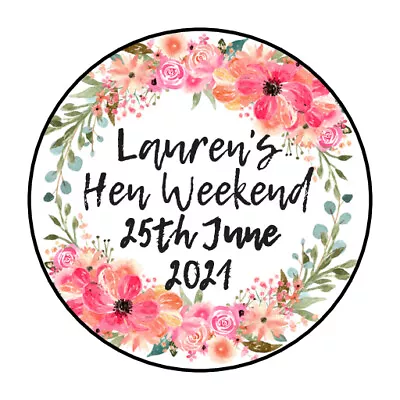 £1.50 • Buy 35  37mm  Personalised Hen Do Party Night Stickers /Labels