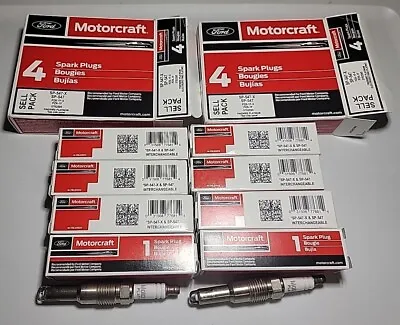 Set Of 8: Genuine Ford Motorcraft Platinum Spark Plugs SP-547X PZK1F SP514 PZH1F • $89.99