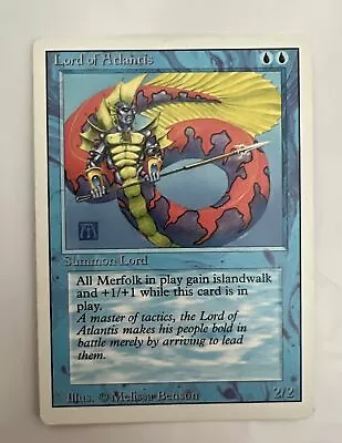 Magic MTG LORD OF ATLANTIS (Revised Edition) Unplayed Very Good Condition!! • $9.99