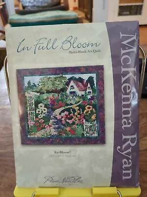 Block One Ka-Bloom Applique Quilt Pattern McKenna Ryan In Full Bloom 29.5x26  • $8.78