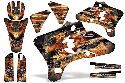 Dirt Bike Graphics Kit Decal Wrap For Yamaha YZ250F YZ450F 2003-2005 FIRESTORM K • $149.95