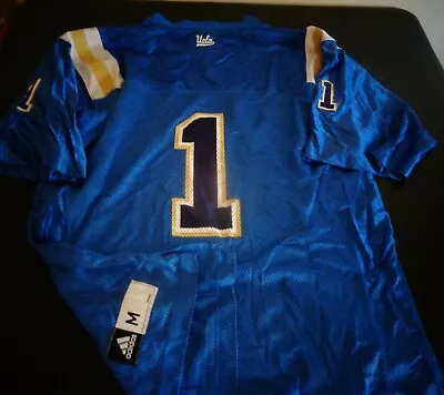 UCLA BRUINS Football ADIDAS Football #1 Replica MEDIUM Jersey 2011 Blue FreeShip • $25.49