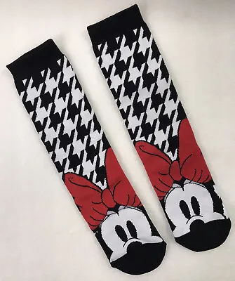 Disney Store Cute Minnie Mouse Geometric Socks Women’s Size 4-10 NEW • $10.95