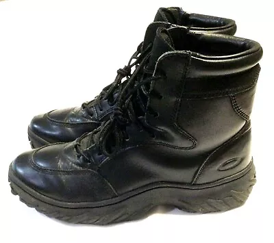 $254.99 • Buy RARE OAKLEY SI BLACK LEATHER BOOTS Men's 9.5 Elite Special Forces Tactical Shoes
