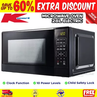 Microwave Oven 28L Electric 10 Power Levels 900W New Auto Cooking Menu Kitchen • $126.72