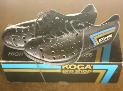 Vintage NOS NEW NIB Koga Miyata / Detto Pietro Leather Cycling Shoes W. Cleats • $92.01