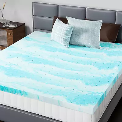 2 Inch Gel Memory Foam Mattress Topper Twin Bed Sofa RV Camper  • $38.62