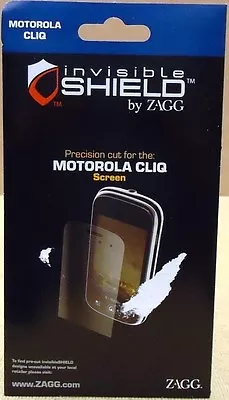 Zagg Invisible Shield Motorola CLIQ Screen Protector • $9