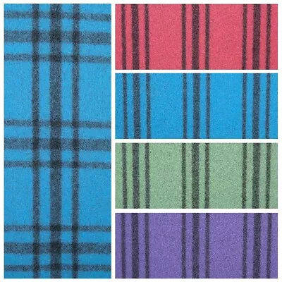 Upholstery Soft Furnishings Apparel 100% Melton Wool - Checks & Stripes  • £14.95