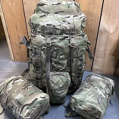 £155 • Buy New Genuine British MTP 120L Short Back MTP PLCE Bergen/Rucksack & Side Pouches