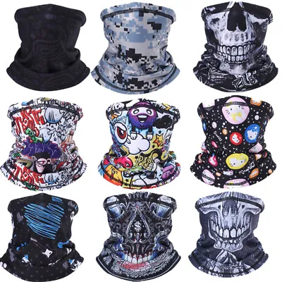 Skull Motorcycle Cycling Face Mask Neck Gaiter Bandana Headwear For Men Women • $3.99