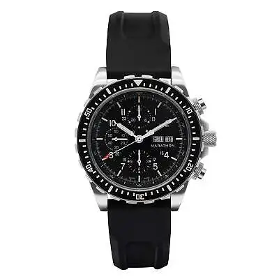 MARATHON 46mm Jumbo Diver/Pilot's Automatic Chronograph (CSAR) 316L Stainless St • $4500