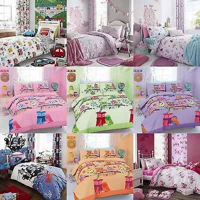 Baby Junior Boys Girls Unisex Cot Bed Duvet Quilt Cover Bedding Set • £9.89