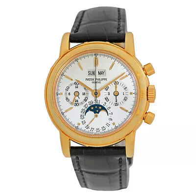 PATEK PHILIPPE 18K Yellow Gold 36mm Perpetual Calendar 3970 Box Warranty 3970 J • $129990