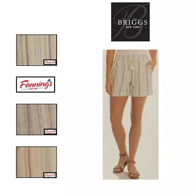 Briggs NY Women's Pull-On High Waist Perfect Summer Shorts | F31 • $13.31