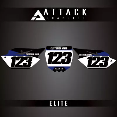 Attack Graphics Elite Number Plate Backgrounds For Yamaha YZ250F 2015 • $43.69