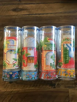 Vintage Bistro Mojito Cocktail Glasses Tumbler 7 1/4  Tall Gumsby?? Set Of 4 • $59.85