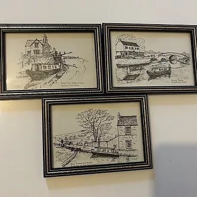 3 Canal Narrow Boat Print Pictures • £12.99