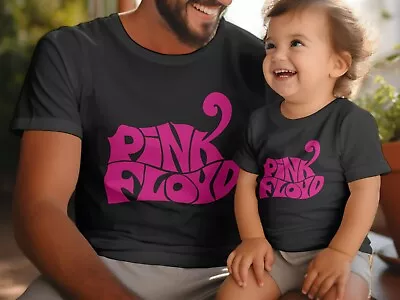 Pink Floyd Logo T Shirt - Baby T Shirt Or Adult T Shirt - Matching - Rock Music • £10.99