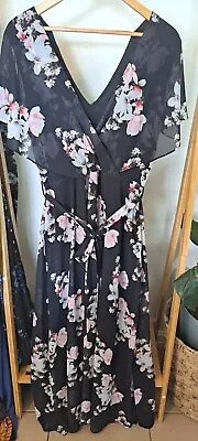 City Chic Womens Size XS/14  Floral Sierra Maxi Dress • $10