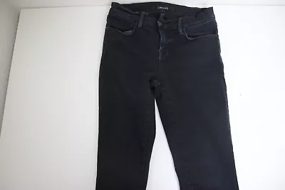 J Brand Womens Super Skinny Black Jeans Holes On Back Size 25 Low Rise • $5.59