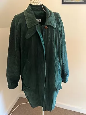 Green Corduroy Jacket 16 Ladies • £0.99