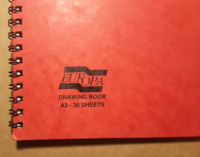 £3 • Buy A3 Sketch Pad Europa Drawing Book 30 Sheets