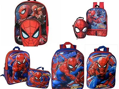 Marvel Spiderman Boys Backpack Bookbag Lunch Box School Kids Toy Gift Superhero • $24.99