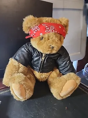 Vermont Biker Teddy Bear Biker Motocycle Jacket New • $20