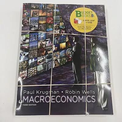 Macroeconomics By Robin Wells & Paul Krugman (2012 Ringbound) • $20