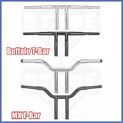 6/12/14 Inch T-Bars 1-1/4  Handlebar For Harley Softail Sportster Dyna Road King • $89.99