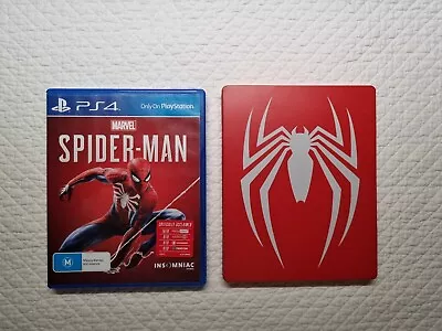 Marvel's Spider-Man (Sony PlayStation 4 2018) With Steelbook • $59.99