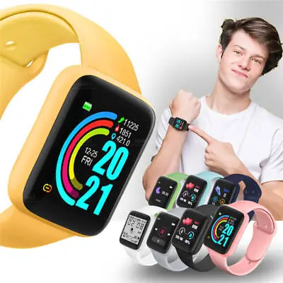 $14.09 • Buy Men Women Sports Watches Smart Watch Fitness Tracker Blood Pressure Heart Rate