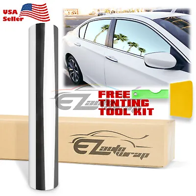 20 X10FT Uncut Roll Window Mirror Silver Chrome Tint Film Car Home Office Glass • $18.99