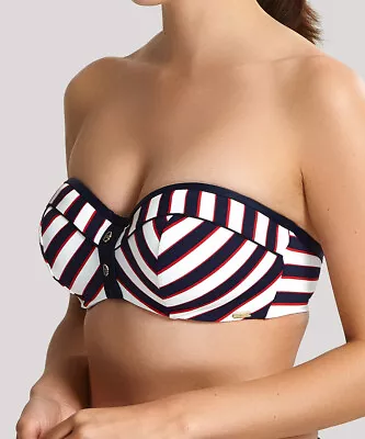 Panache Lucille Strapless Bikini Top Bandeau SW1373 Padded Underwired • £18