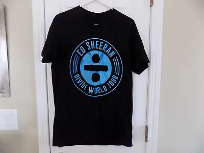 Ed Sheeran Divide Tour Concert Black T-Shirt Men's Size Medium Excellent Cond • $11.99
