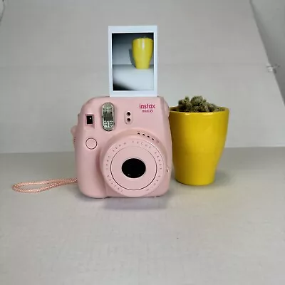 Fujifilm - Instax Mini 8 Instant Film Camera - Pink **TESTED AND WORKS** • $26.99