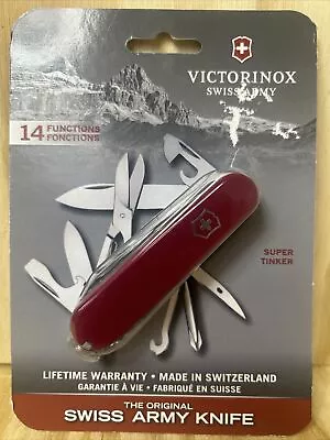 Victorinox Super Tinker Swiss Army Knife Multi Tool Red! • $24.99