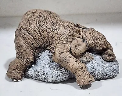 The Herd By Marty Sculpture  WINKS MIDDAY  Elephant Figurine #3203 Exc Condition • $19.95