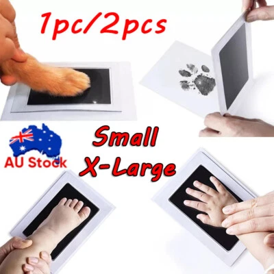 $7.99 • Buy Baby Paw Print Ink Pad Pet Dog Cat Handprint Footprint Pads Kit Stamp Souvenir