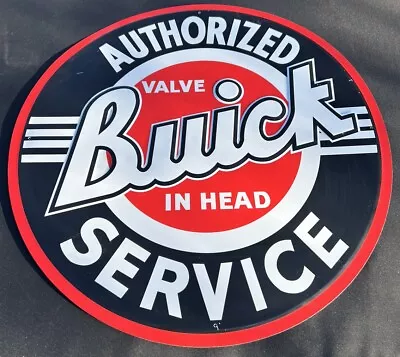 Vintage Buick Dealership Sign Authorized Service Gas Station Motor Oil 23.5” • $149.99