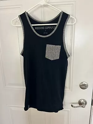 Mossimo Supply Co. Black And Gray Muscle Shirt Tank With Pocket Men S • $6.50