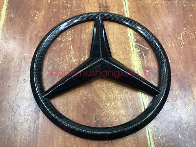 Carbon Fiber Style Front Grille Emblem Star Logo For Mercedes-Benz ML Class W166 • $32.99